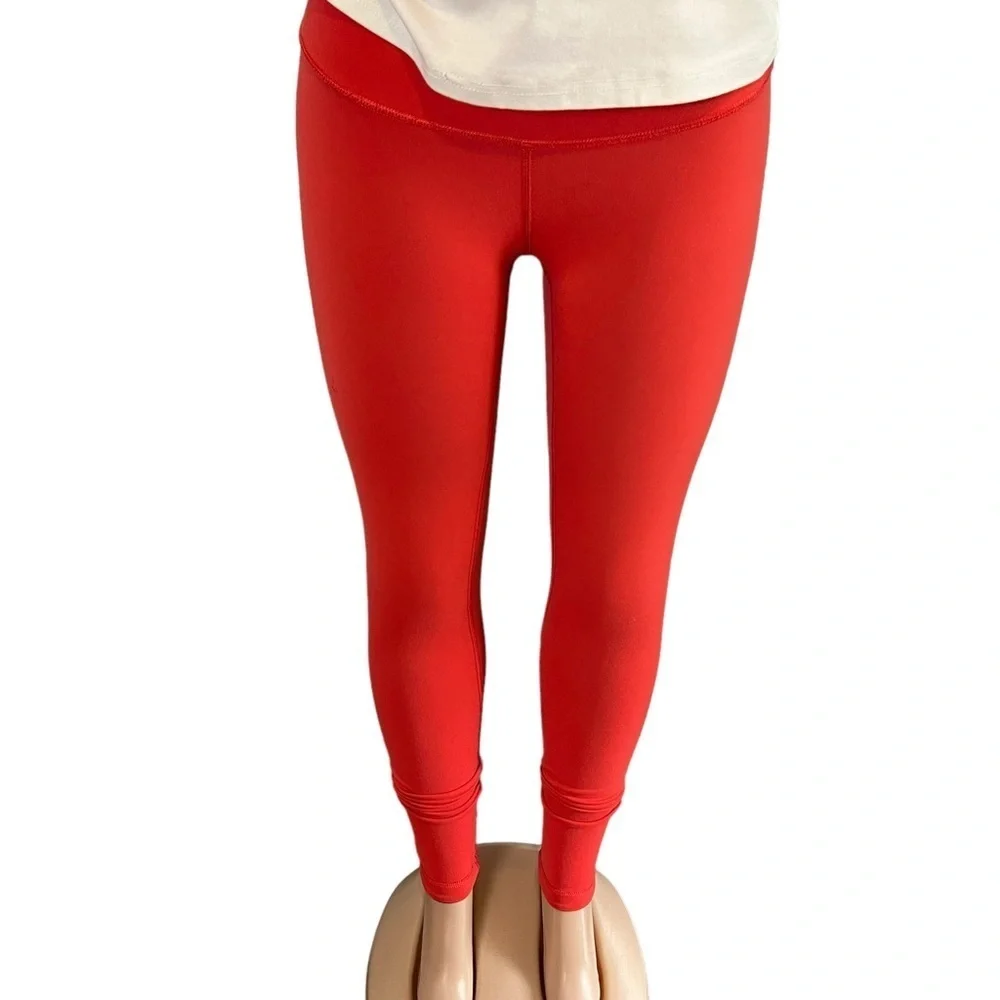 Lululemon Wunder Under Pant III (Reversible) Cranberry / Alarming
